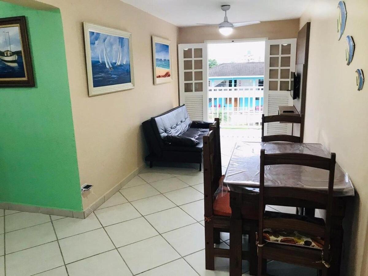 Lindo apê 1 min a pé da areia da Praia Grande-O mais perto! com Varanda Ubatuba Exterior foto